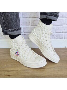 ❤️Converse Chuck 70 3D Charms Hi Women Shoes Sz 9.5 Flower Stars Sneaker A06434C